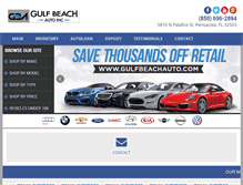 Tablet Screenshot of gulfbeachauto.com